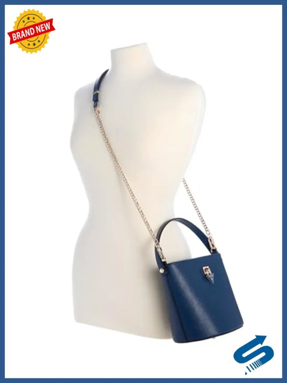 Women's Top Handle Bucket Bag with Removable Crossbody Strap